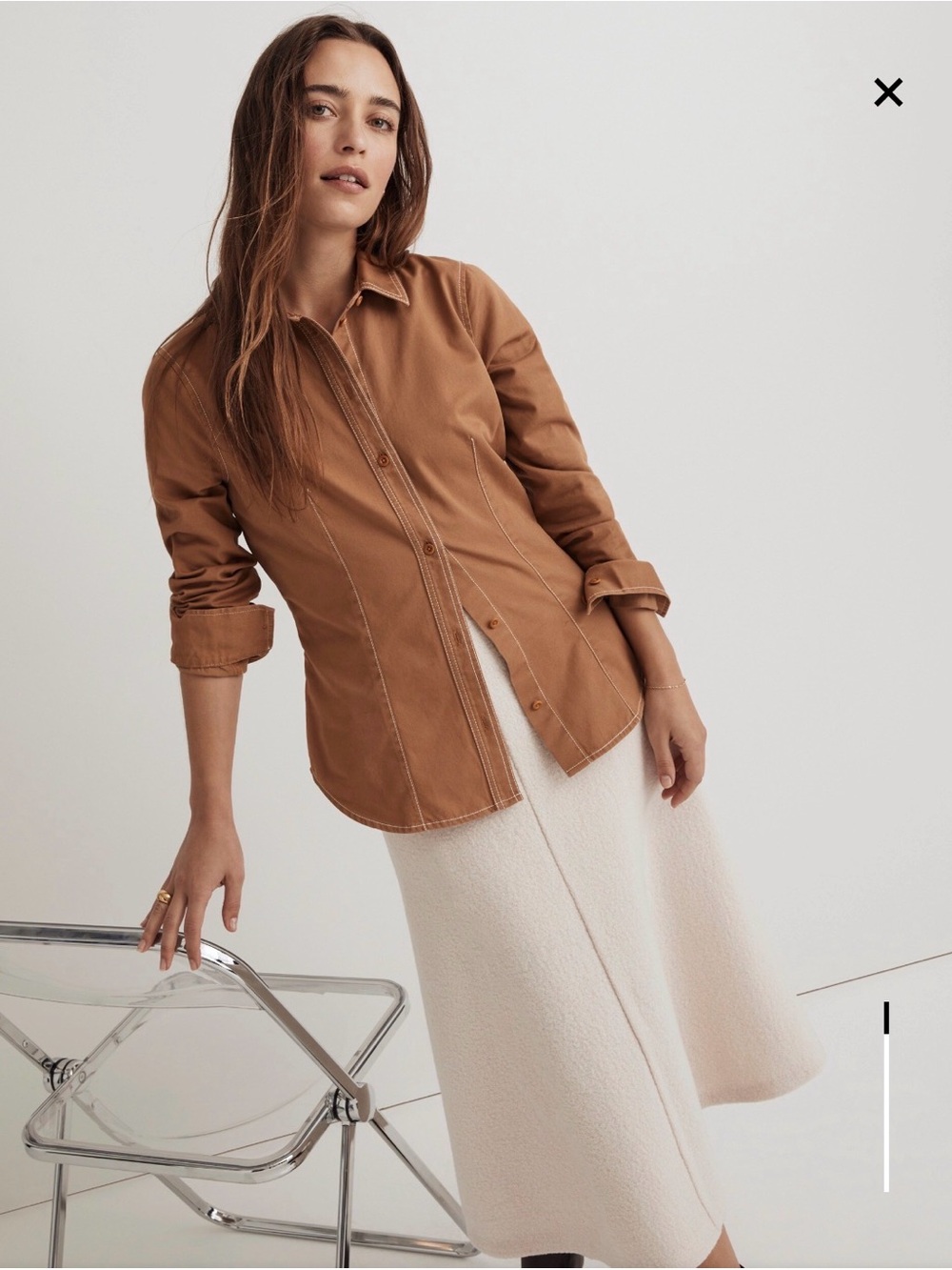 Madewell - Darted Button-Up Shirt in (Re)generative Chino